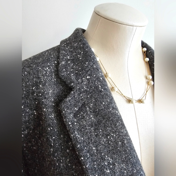 Authentic Vintage 90s Lauren Ralph Lauren Wool Tweed Oversized Boyfriend Blazer - Picture 7 of 14
